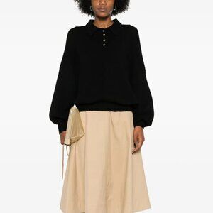 KHAITE Rene cashmere blend polo jumper